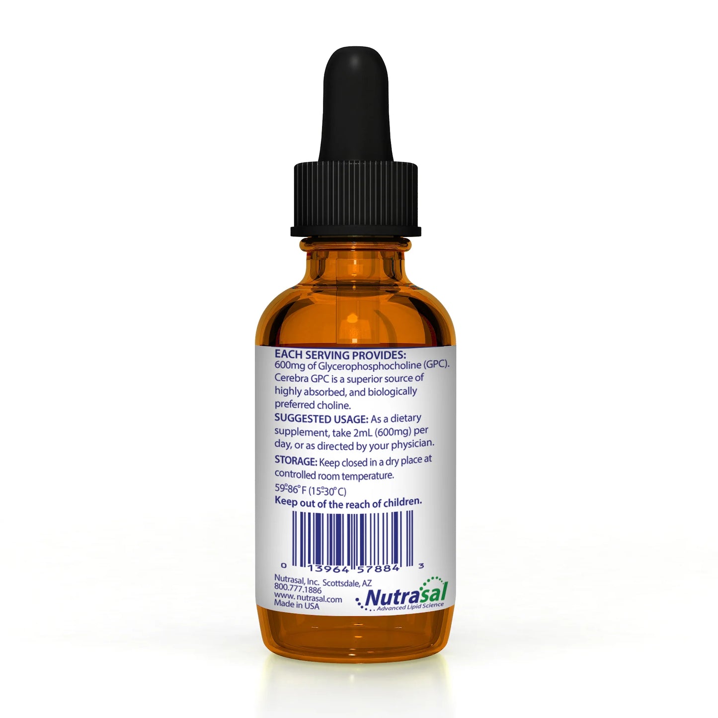 Cerebra GPC - 100% Purified - Biologically preferred choline source for healthy brain function